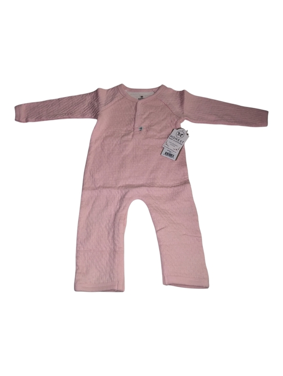The Honest Company Other - Honest Baby Company Pink Textured Baby One-Piece New 6-9 Months 100% Cotton